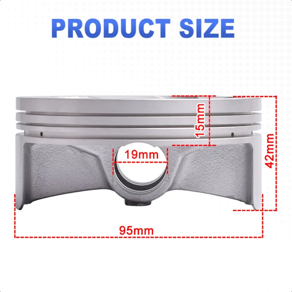 95mm Motor Bike  Engine Cylinder Piston Rings 5TG-11631-12-00 for Yamaha YFZ450 YFZ450R YFZ450X YZ450F WR450F