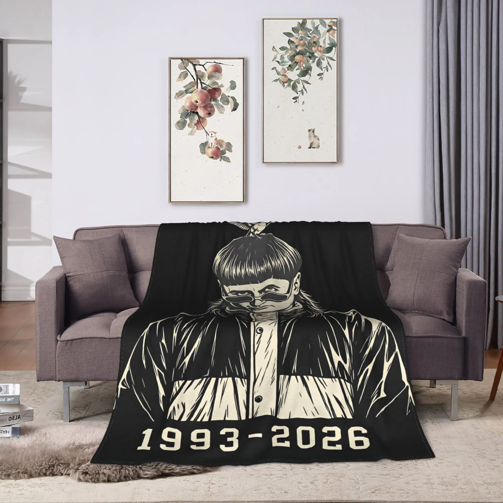 Oliver Tree 1993 2026 RIP Bootleg Bedding Throws Warm Comfy Funny Blanket  For Couch Chair Plane Flannel Bedspread Bed Cover