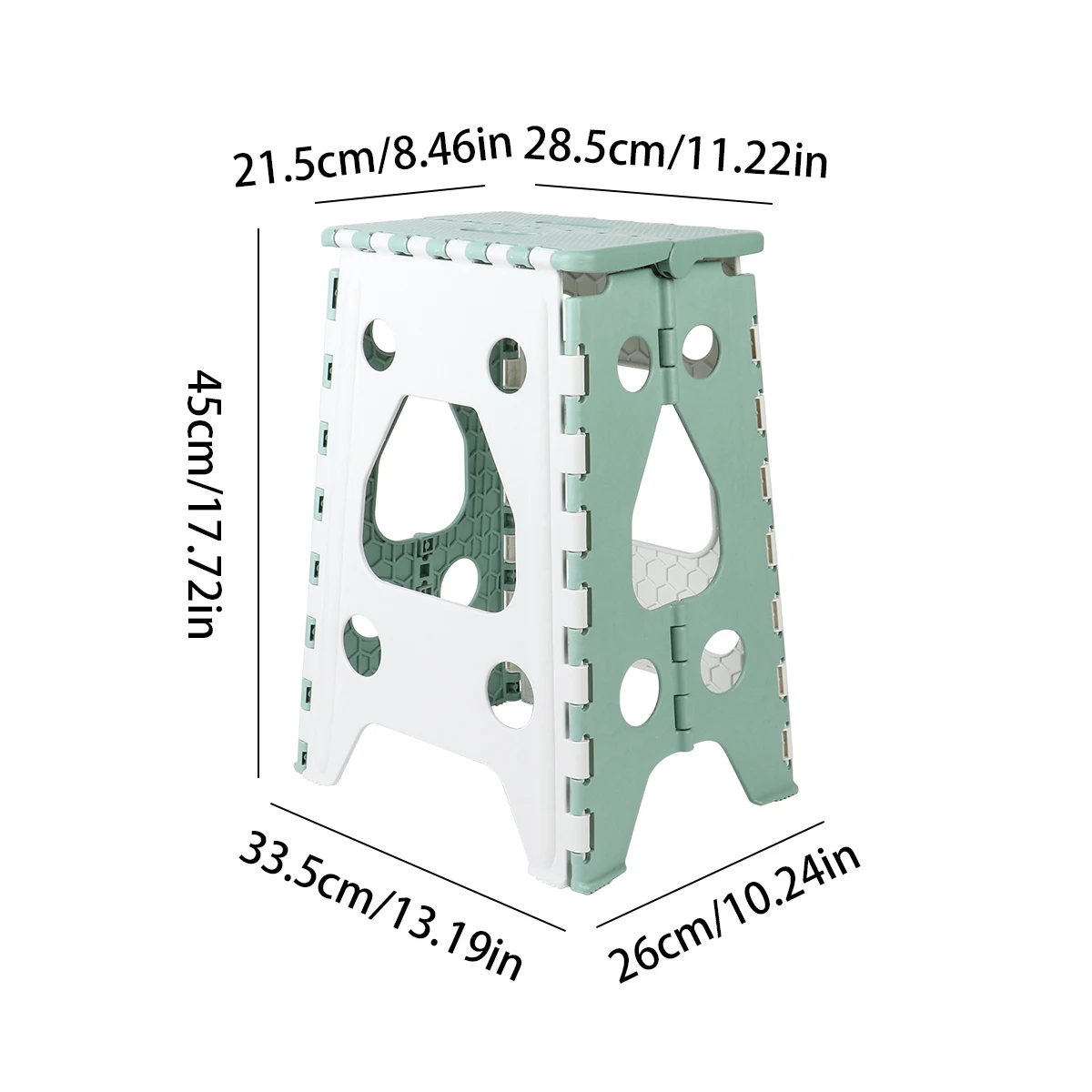 Taburete de plástico plegable para viajes al aire libre, taburete portátil para ahorrar espacio, grueso y duradero para niños y adultos, 1 unidad,