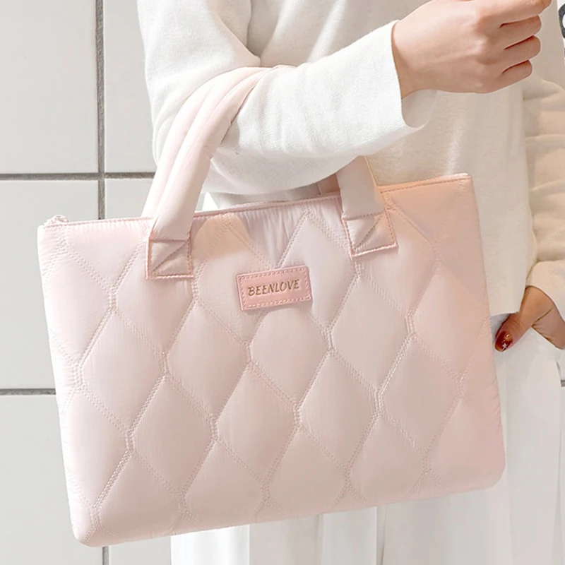 Cute 14 Inch Laptop Handbag Shockproof Notebook Bag For Macbook Air Pro 13 Huawei Portable Laptop Briefcase Bag For Women