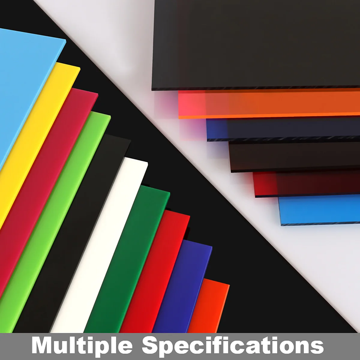 لوح أكريليك ملون لوح بلاستيكي ملون 100x100-300x400 مللي متر سميك 2-5 مللي متر لتقوم بها بنفسك بناء نموذج إطار الصورة الحرفية معالجة #3