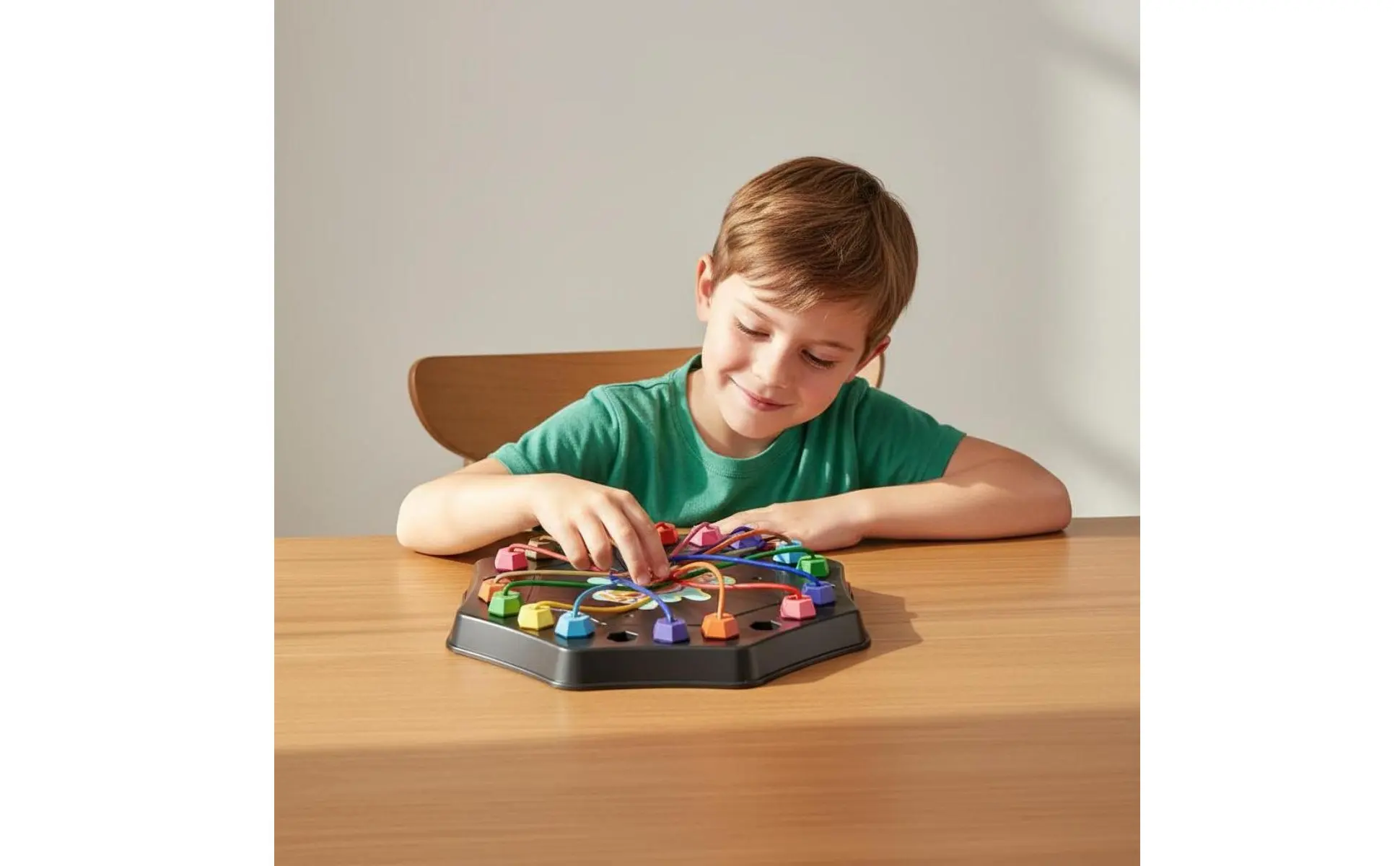 Rope Untangling Game Sturdy Elastic Cords String Untangling Test String Brain Teaser Board Interactive Play for Classroom, Party