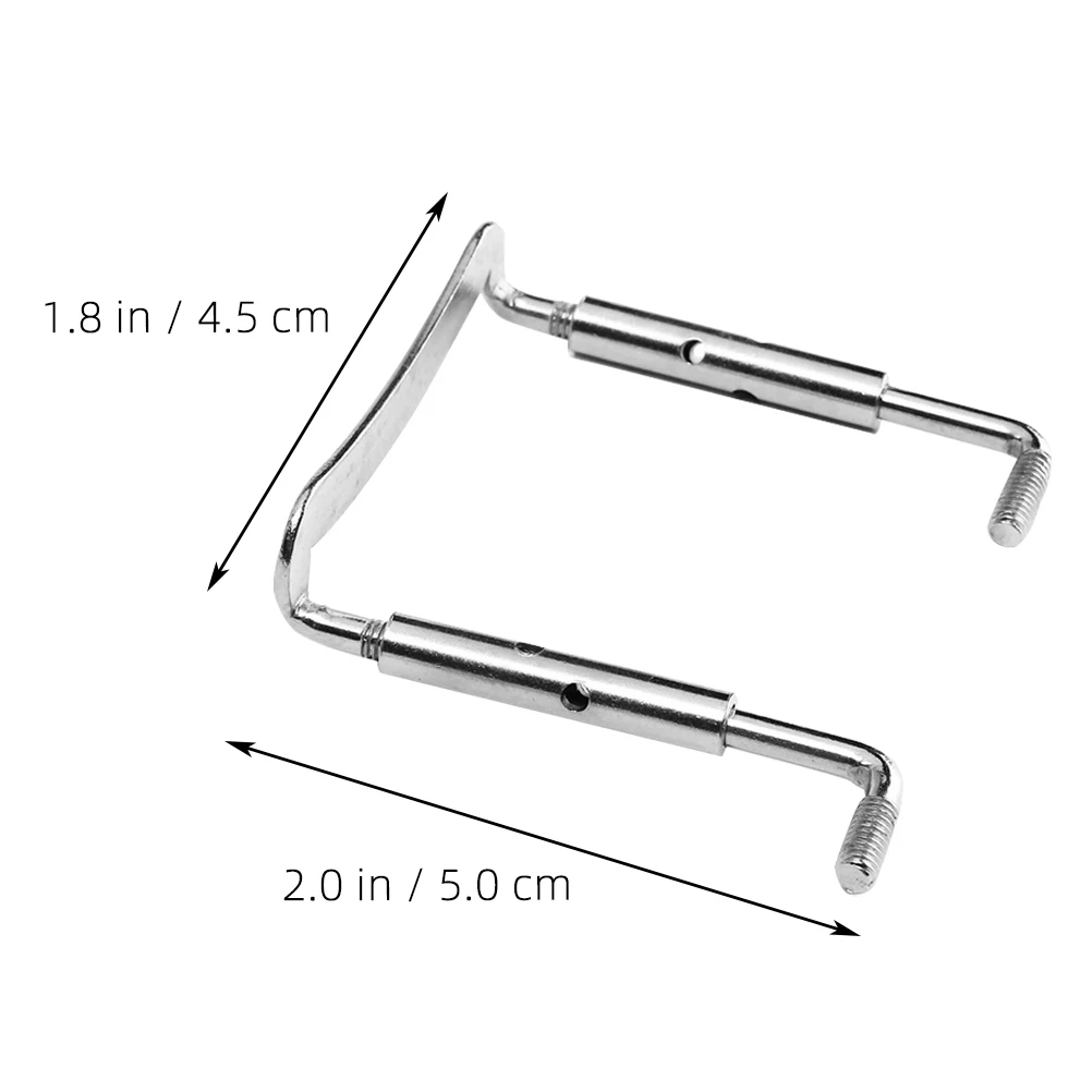 

2pcs Polished Metal Violin Chinrest Screws Rustproof Durable Smooth Surface Easy Install No Tools Required Musical Instrument