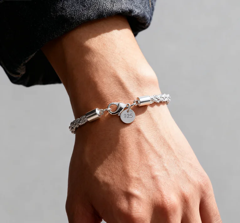 Compact Twist Rope Bracelet for Couples at Work, Space-Saving for Home and Travel
