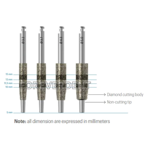 Imagen 2 del producto Kit de taladro de pista de hueso Dental, lugar de inserción de implante, taladros de corrección de cuello guiado, corte de diamante, molienda de espiga JD