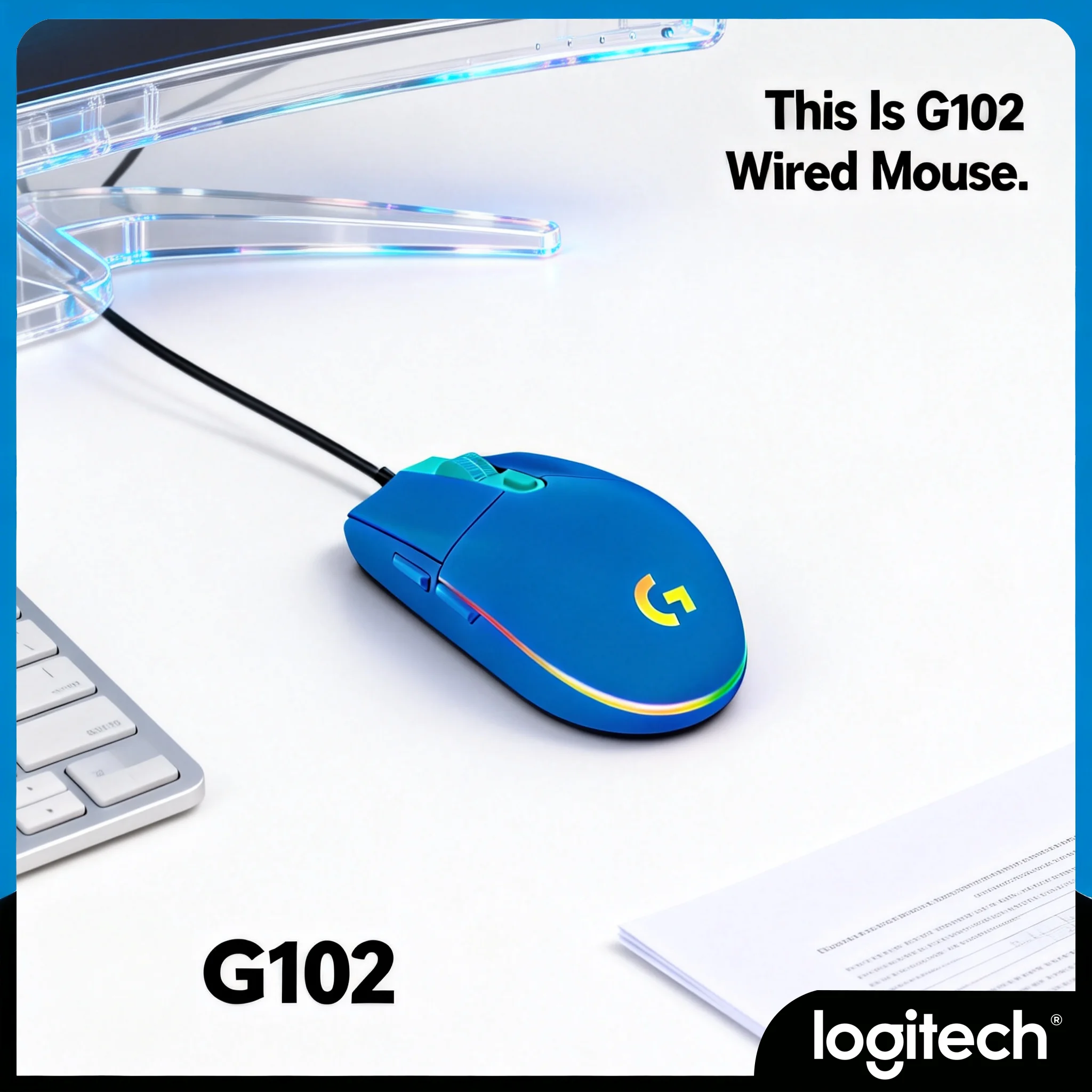 

Игровая мышь Logitech G102, 8000 DPI, высокоточный сенсор, встроенная память