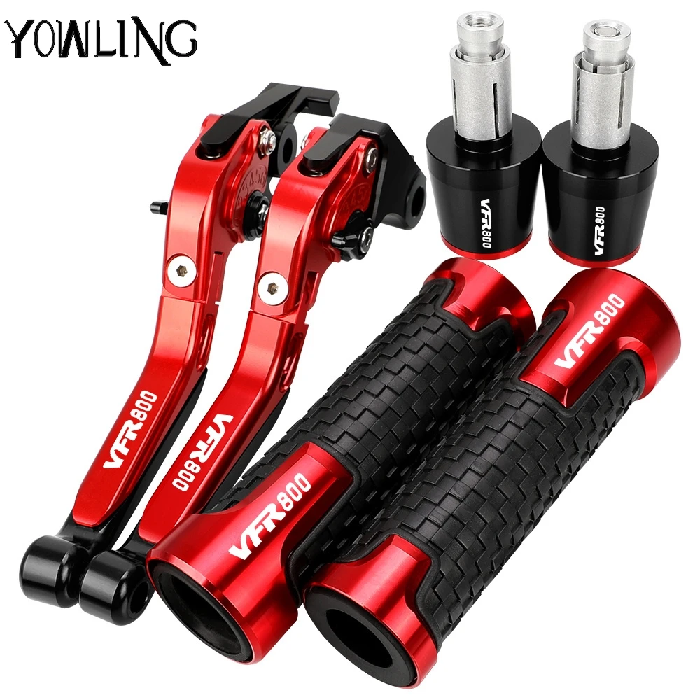 

VFR 800 Adjustable Extendable Folding Motorcycle Clutch Brake Lever Handlebar grips ends For HONDA VFR800 FIWI 1998 -2000 2001