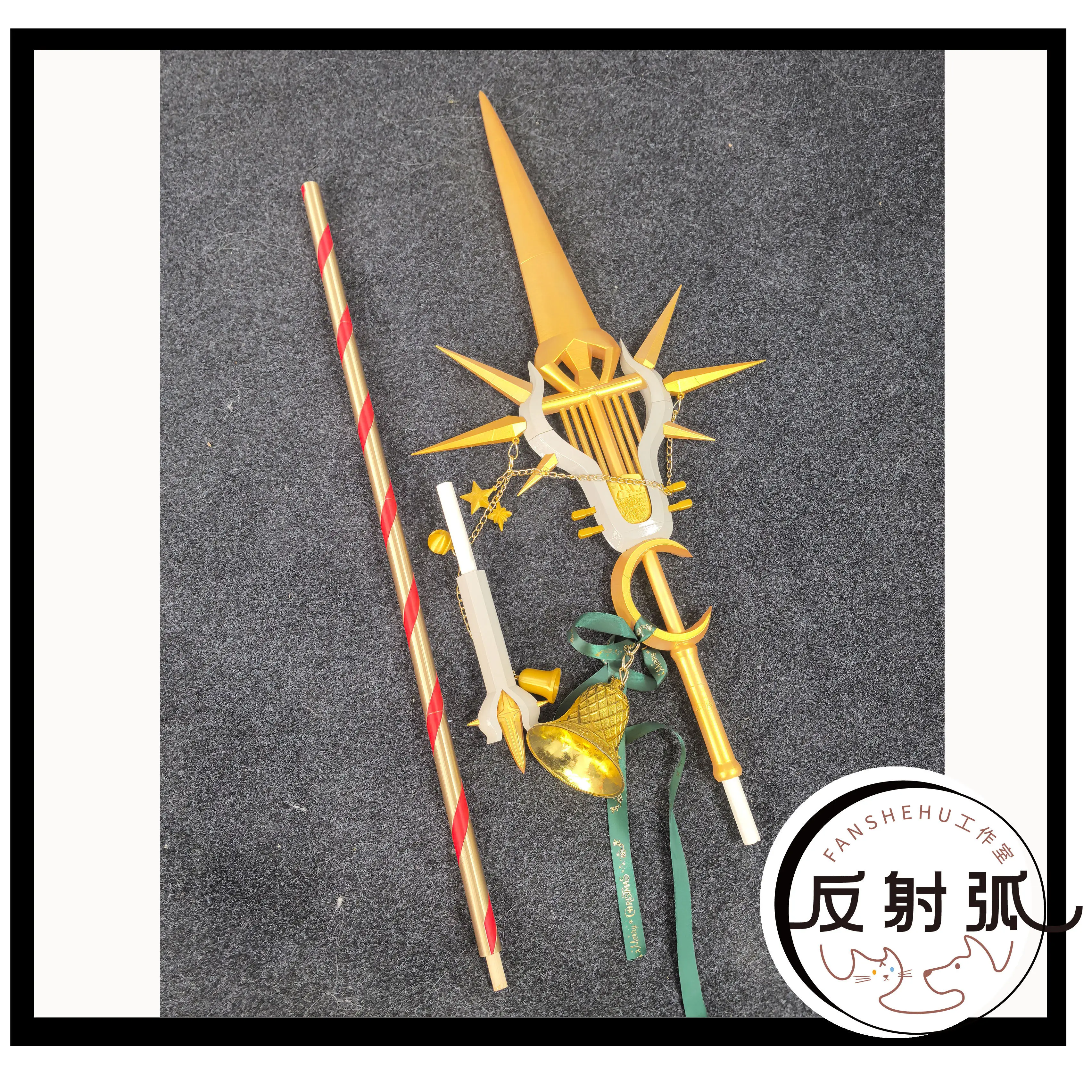 Reed The Flame Shadow Staff Arknights Cosplay Props Halloween Christmas Fancy Party Costumes Accessories
