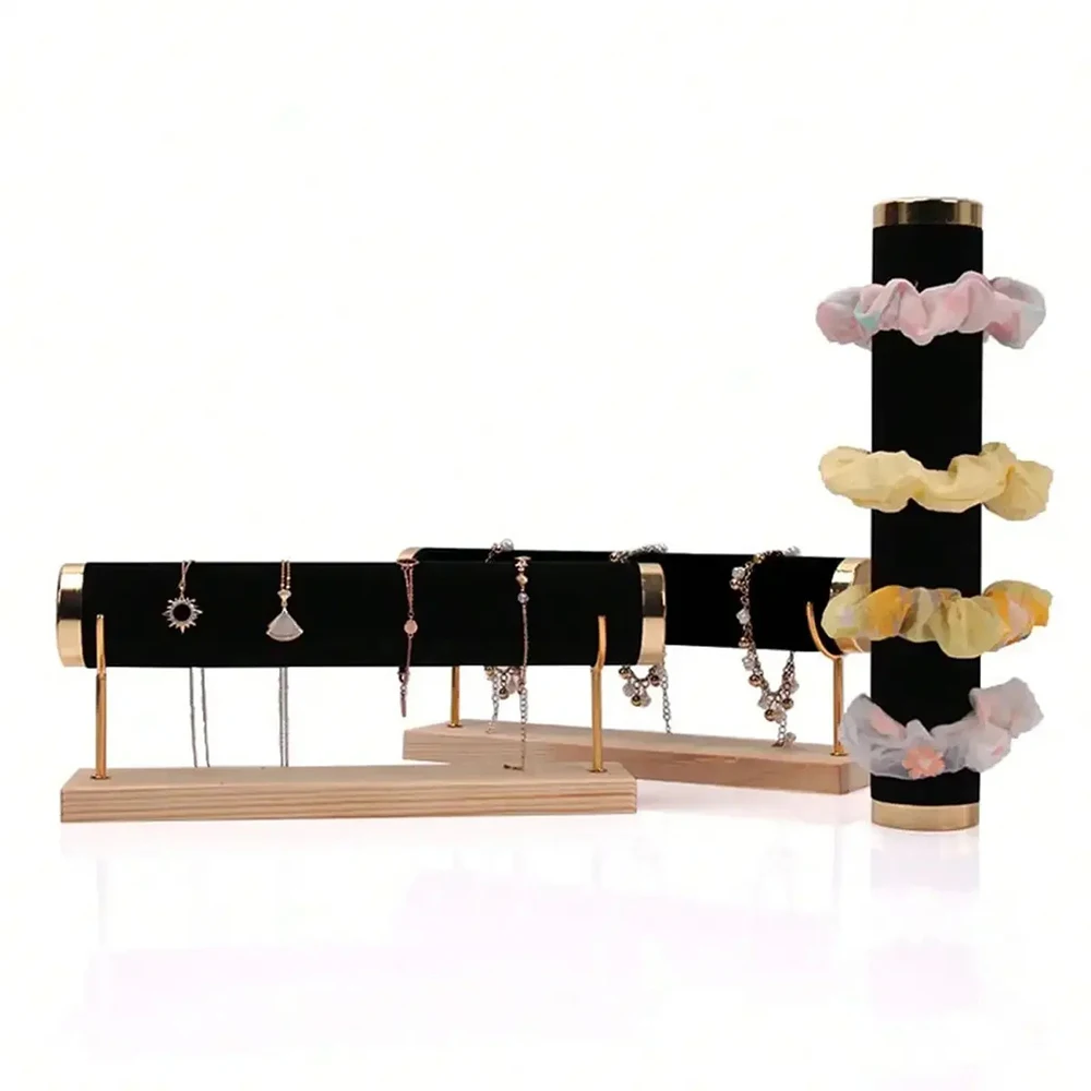 Jewelry Bracelet Watch Display Stand Organizer Wooden Creative Jewelry Rack Bracelet Storage Holder Desktop Showcase Gift