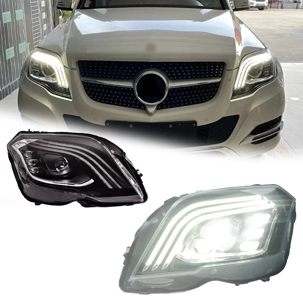 

LED HeadLights for Mercedes Benz GLK 08-15 hot style full led DRL Car head lamp Assembly Signal Auto Accessories Modified Lamp