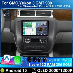 Android 15 Car Radio Multimedia For GMC Yukon 3 GMT 900 for Chevrolet Tahoe 3 III GMT900 2007 -2014 9