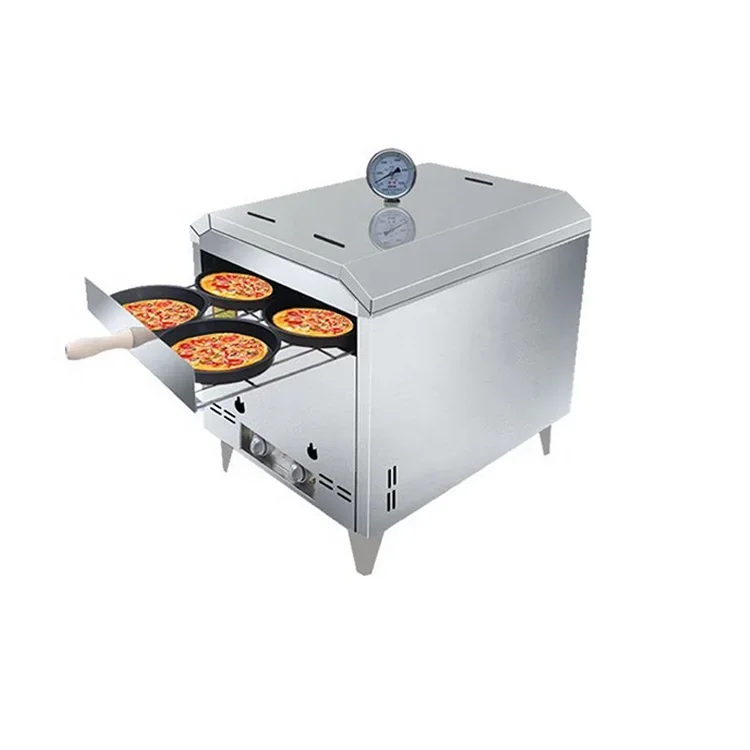 

High Quality Stainless Steel Electric Oven Pizza Oven Commercial Perspective Convection Silver Oven