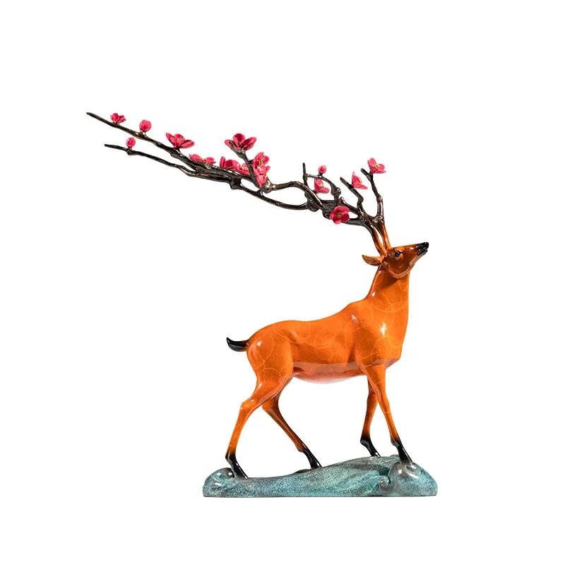 

All the way up, sika deer, copper ornaments, crafts, decoration