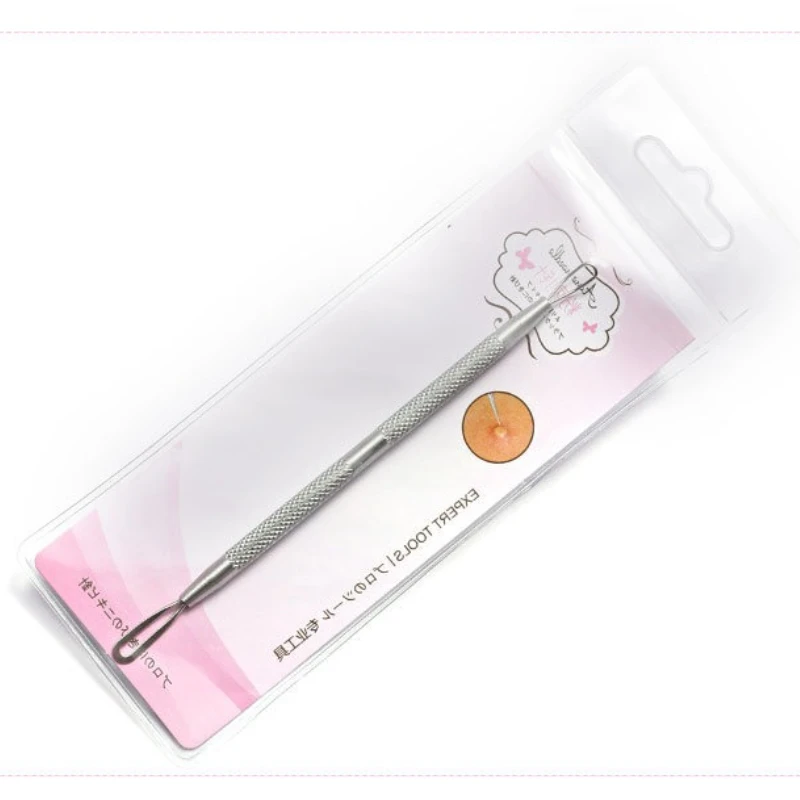 Stainless Steel Extractor Blackhead Remover Needles Dots Cleaner Acne Blemish Acne Double Rings Squeeze Extractor Tool