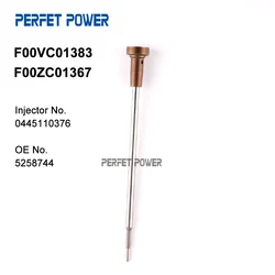 F00VC01383, F00ZC01367 Control Valve for 0445110376 Fuel Injector, 5258744 OE, Fuel Valve F 00V C01 383, F 00Z C01 367 Valve