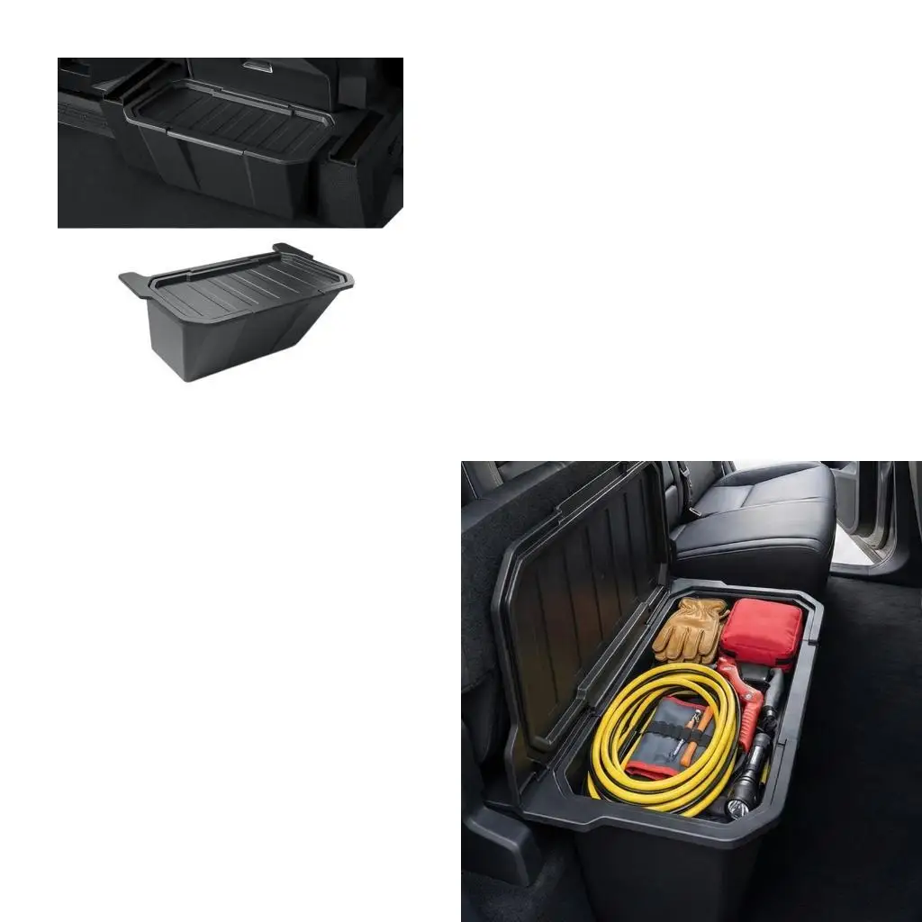 Rear Row Storage Box Rear Center Console for Select Model Vehicle Backseat Organizes Small Items