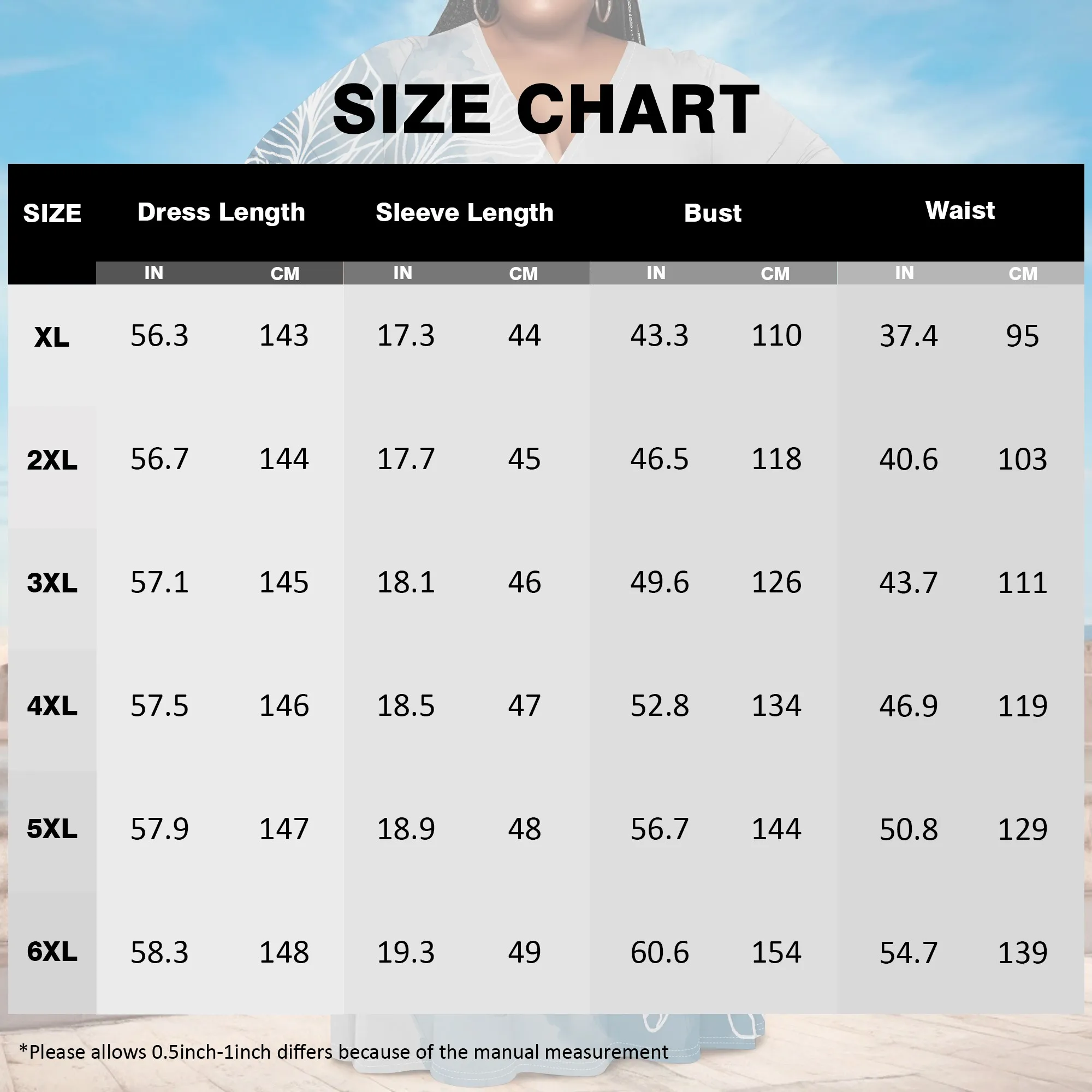 Nupusa jurk met bladprint voor dames, grote maten zomer, casual maxi-jurk met V-hals en halve mouwen