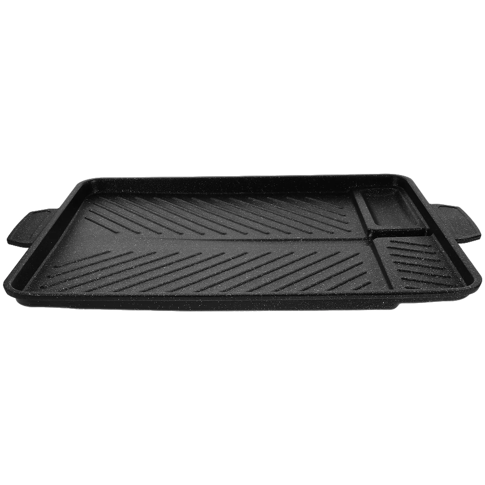 

1pc Grill Pan Square Camping Pans Grey Bbq Grilling Household Veggies Meat Steak Outdoor Kitchen Essentials