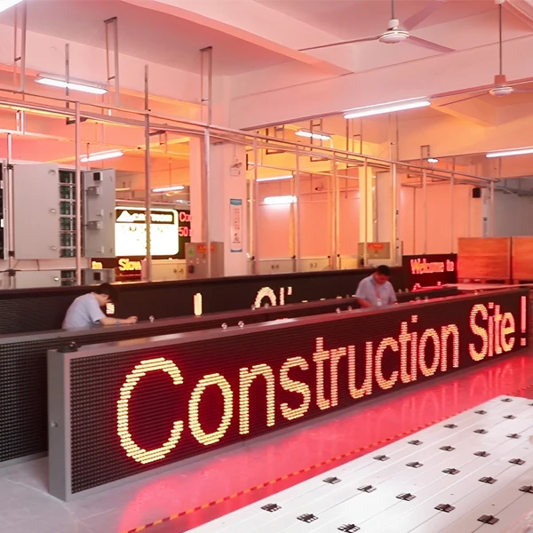 Placa de Mensagem LED Externa de Cor Única com Texto em Movimento