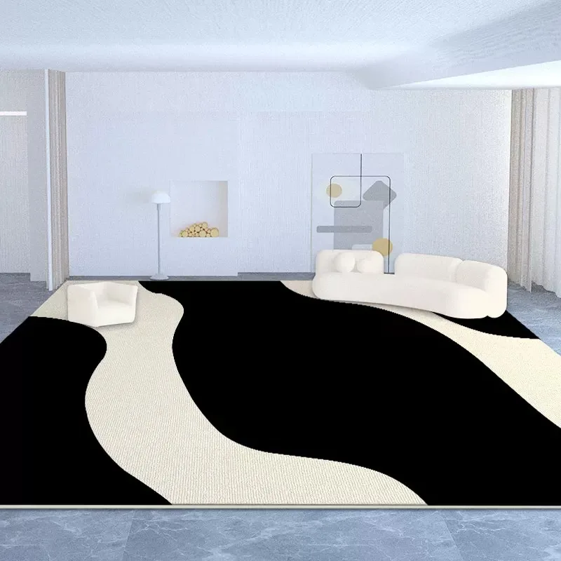 Abstract Living Room Rugs Large Area Floor Mat Short Plush Light Luxury Home Decoration Carpet Bedroom Rug Alfombra Salón Grande