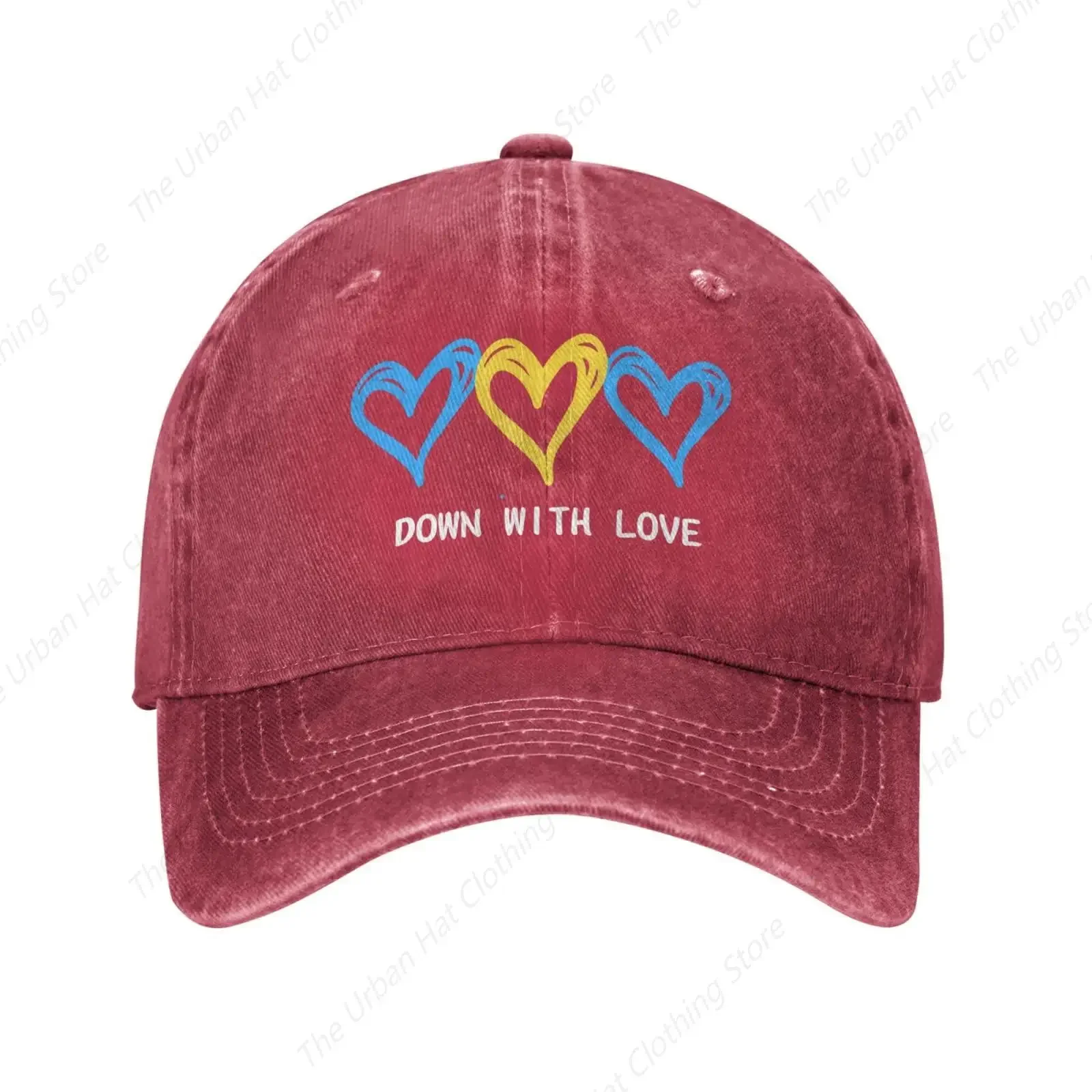 Love Heart Baseball Cap Sports Casquette Cowboy Hats Men Women Adjustable Leisure Dad Trucker Travel Hat for Daily Outdoor