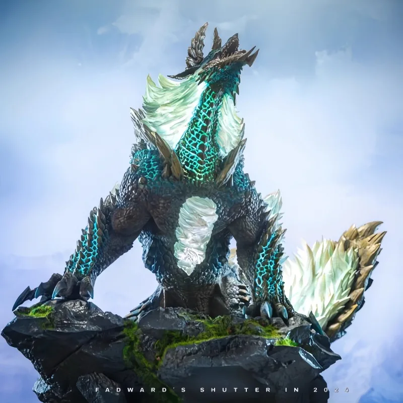 Monster Hunter Action Figure Thunder Wolf ขนาดใหญ่รูปกล่องเครื่องประดับของเล่น