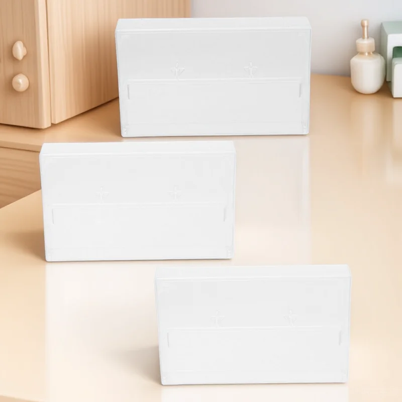 

3pcs Cassette Tape Storage Cases Empty Clear Plastic Durable Compact Audio Box Holder Scratch Resistant Organizer