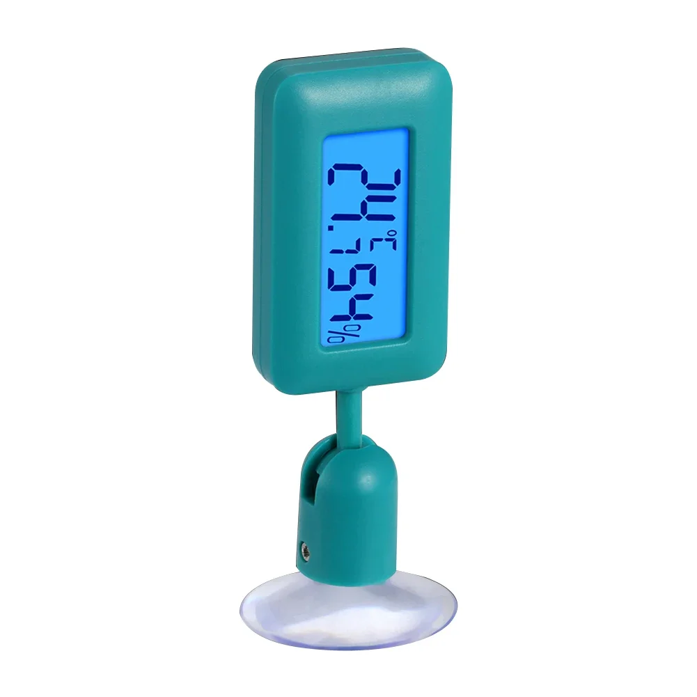 Digital Reptile Thermometer Hygrometer with Suction Cup Temperature Humidity Meter for Terrarium Reptile Accessories