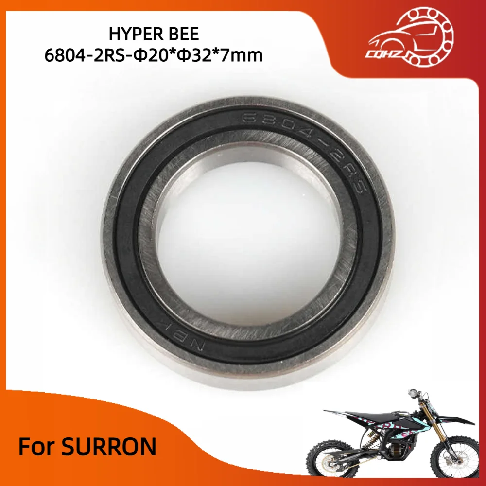 CQHZJ Hyper Bee Motorcycle Front Wheel Hub Bearing 6804 2rs Original Bearing For SURRON Electric Off-road Pit Dirt Bikes
