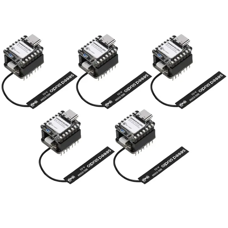 

Комплект A37T-5PCS для XIAO NRF52840 и Wio-SX1262 для платы разработки Meshtastic Lora 862-930 МГц с Wi-Fi и Bluetooth