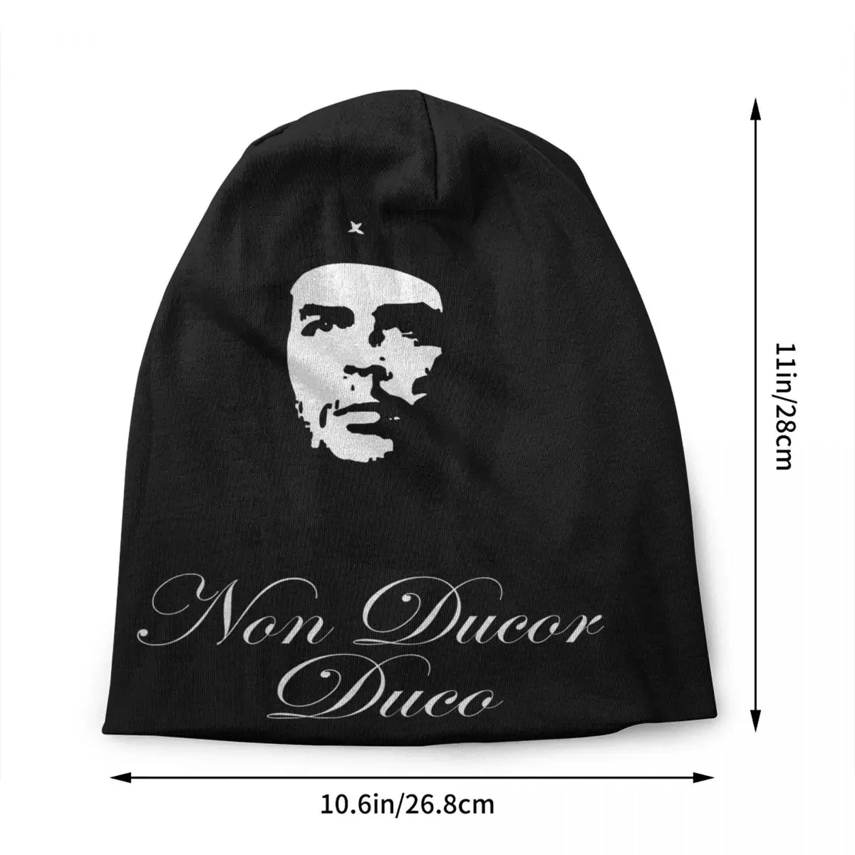 Custom Revolution Hero Che Guevara Skullies Beanies Caps  Winter Knitting Hat Unisex Cuba Cuban Socialism Freedom Bonnet Hats