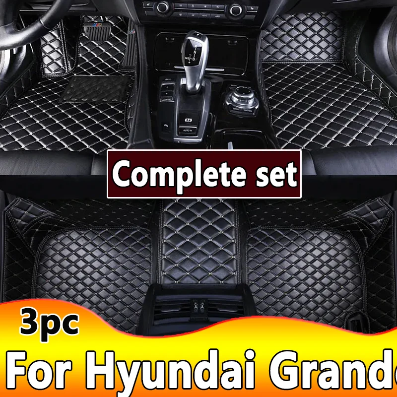 Custom Automotive Car Floor Mats For Hyundai Grandeur 2011 2012 2013 2014 Auto Luxury Leather Men Women Car Mats Full Coverage