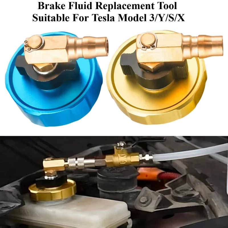 Precision Docking Brake Oil Refueling Connector Adapter Suitable for Tesla Model 3/Y/S/X Brake Fluid Changer Special Tool