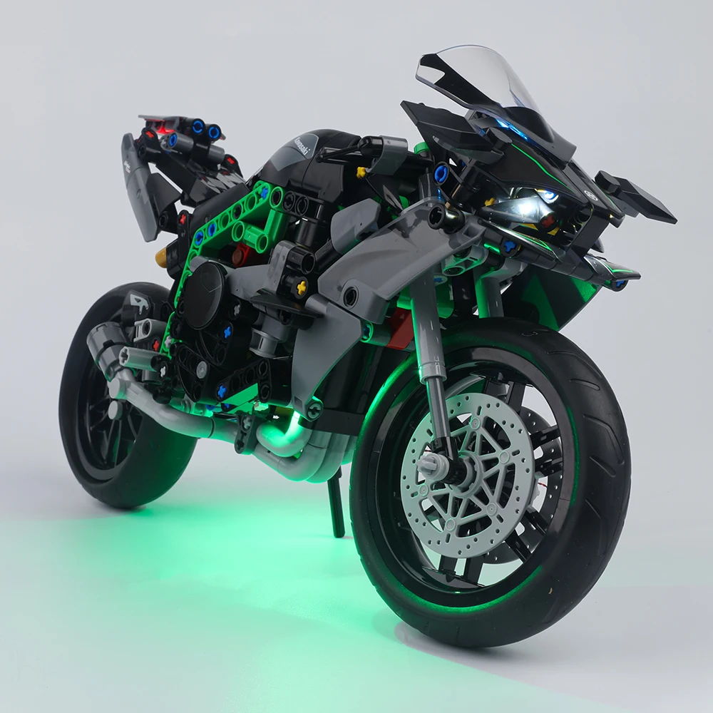 EASYLITE LED Light Set For Kawasaki Ninja H2R Motorcycle 42170 Building Blocks Lamp Set Toys Light Kit No Model