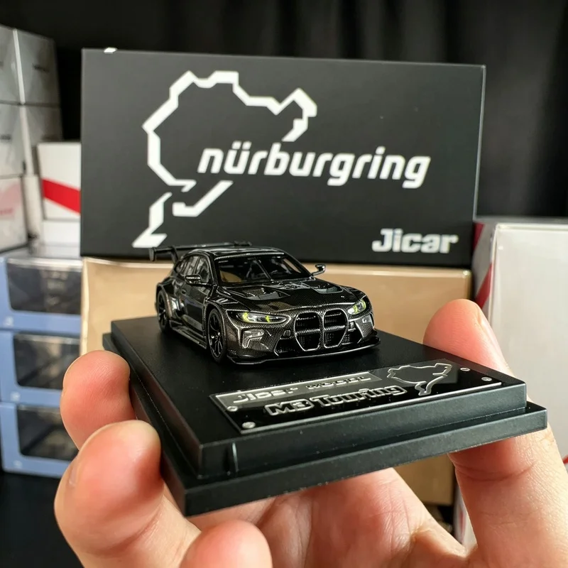 JiCar 1/64 BMW M3 touring 24H Black Carbon Fiber Diecast Car Model Alloy Simulation Collection Toy Gift For Boys#peetyeee view 2