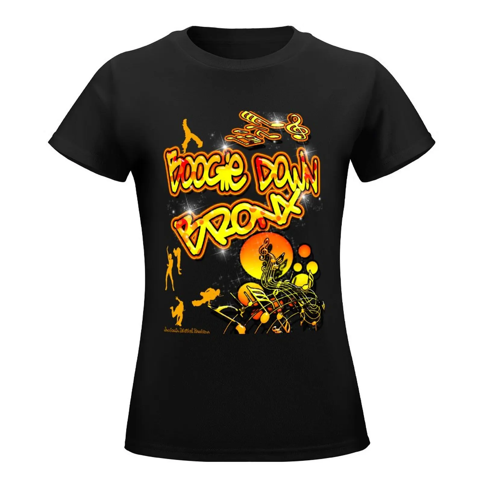 Boogie Down Bronx # 2 T-Shirt Short sleeve tee Blouse Women clothing