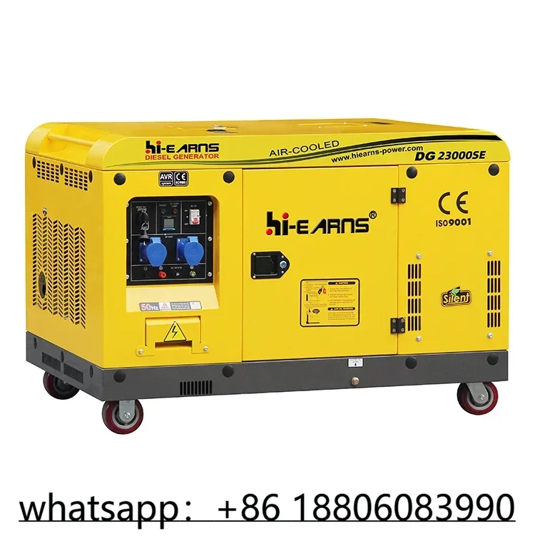 Air-cooled two cylinder 16KW 20KVA Quiet die·sel Generators Silent Type for Home Use