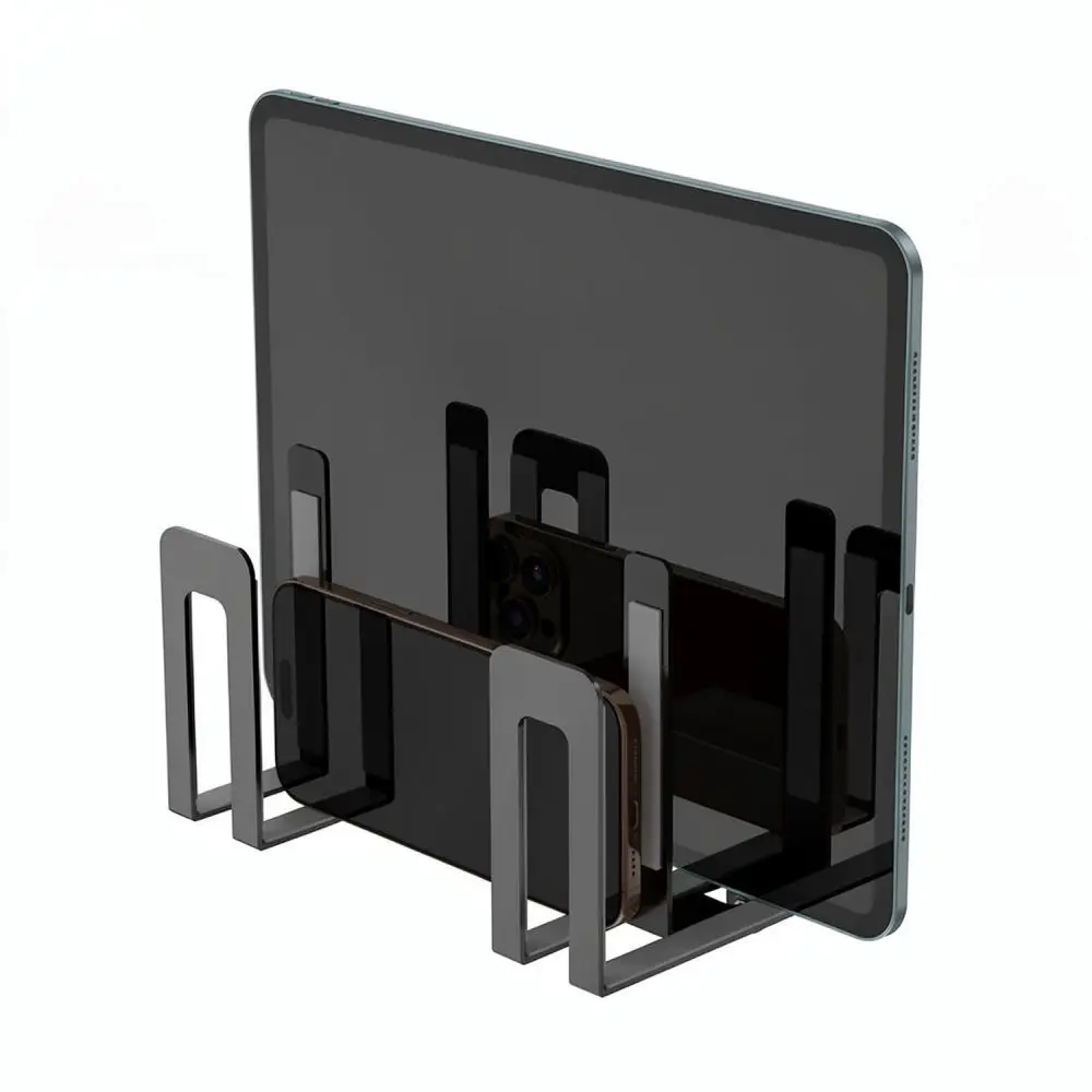 Heavy Duty Iron Wall Mount For Laptop Notebook Router Keyboard Organizer Office Home Desktop Space Saver Tool