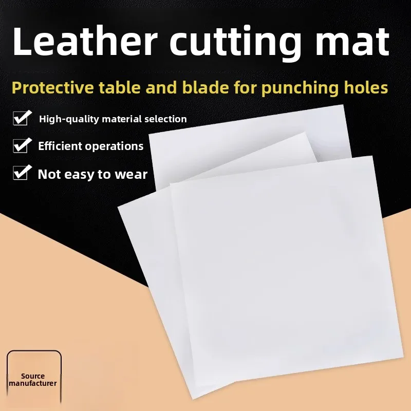 

Leather Punching Pad PP Board for DIY Leathercraft White Durable Template for Diamond Chisel