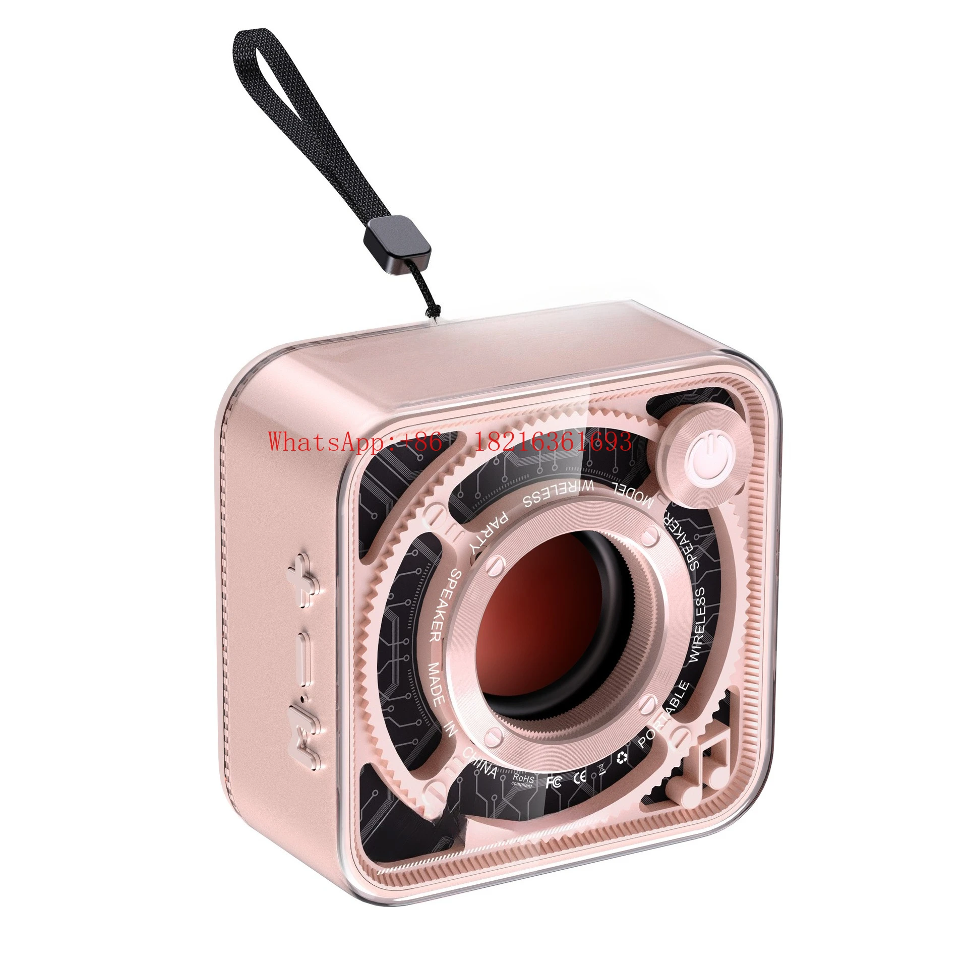 

New 5W Transparent Wireless Bluetooth Speaker Colorful Outdoor Portable Subwoofer Small Speaker