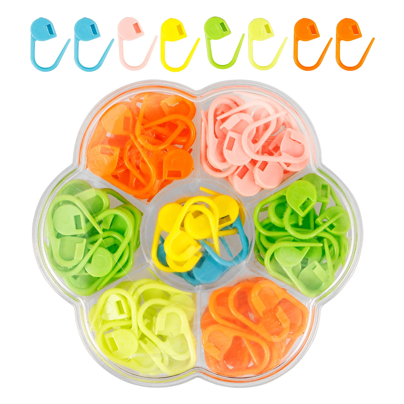 100 قطعة علامات الغرزة للحياكة حلقات ملونة متينة سهلة الاستخدام للحياكة والحرف اليدوية علامات غرزة الكروشيه #4