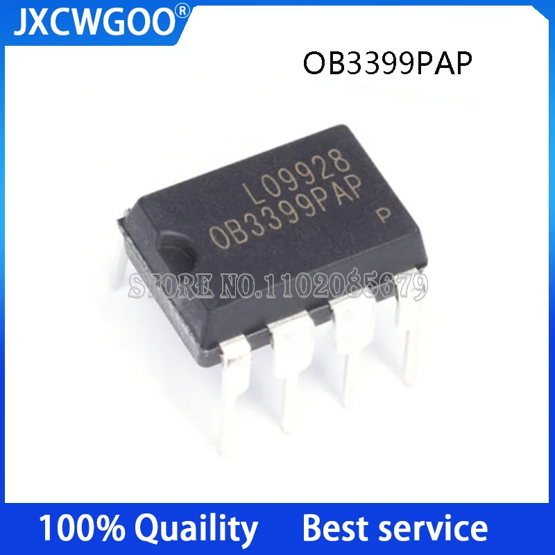 10PCS OB3399PAP OB3399  DIP-8   2.4G dimming, color matching and temperature power chip  New original