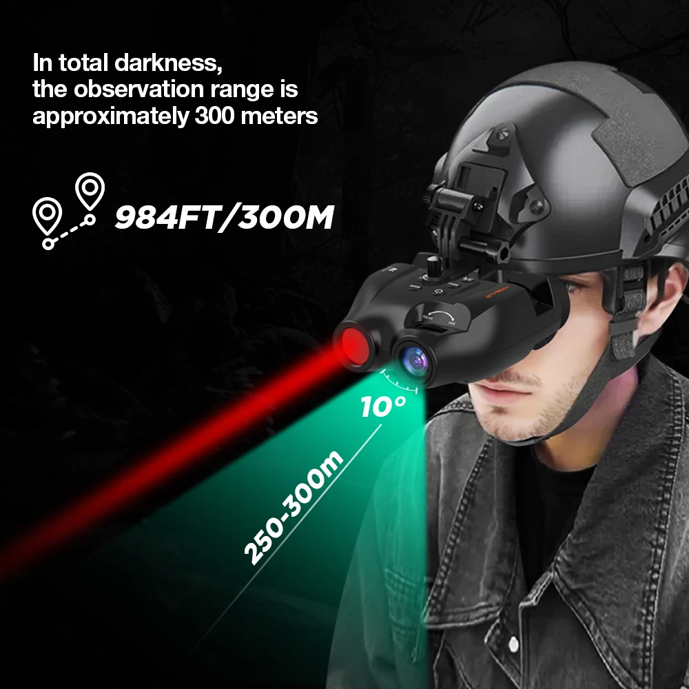 منظار رؤية ليلية GTMEDIA N4، 300 متر IR، تكبير 1080P HD 5X، 7 مستويات قابلة للتعديل، استخدام الصور والفيديو، الحياة البرية للصيد النهاري/الليلي #6