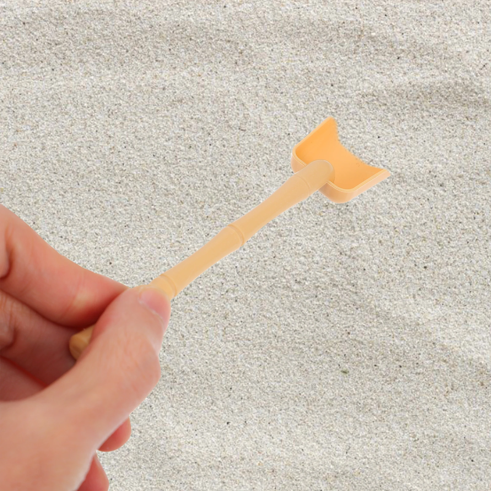 Imagen 4: 6 uds pequeños rastrillos de bandeja de arena Mini para contenedor sensorial escritorio amarillo jardín al aire libre