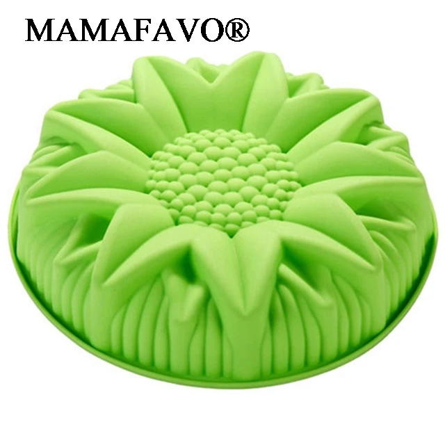 Silicone Big Cake Molds Flower Crown Shape Cake Bakeware Baking Tools 3D Bread Pastry Mould Pizza Pan DIY Birthday Wedding Party