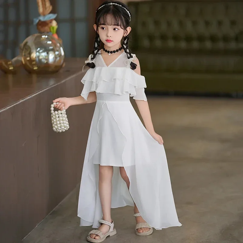 cotton dresses maxi Cambria Contrast Trim Dress in Summer White/Almond Nude Luxury_Baby_Gift elongated look ️ Soft Green Chiffon – Maraki Color:Nut Black