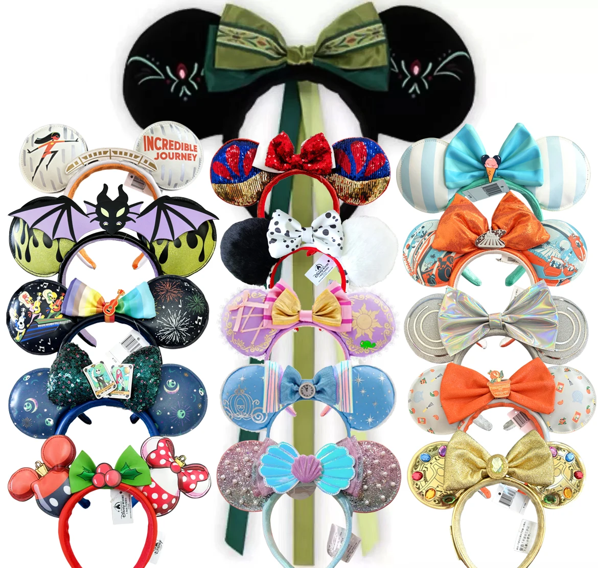 DISNEY PRINCESS Mickey Mouse Ears Headband 2025 Loungefly Halloween Fright Night Headwear for Adult Kids Holiday Hairband