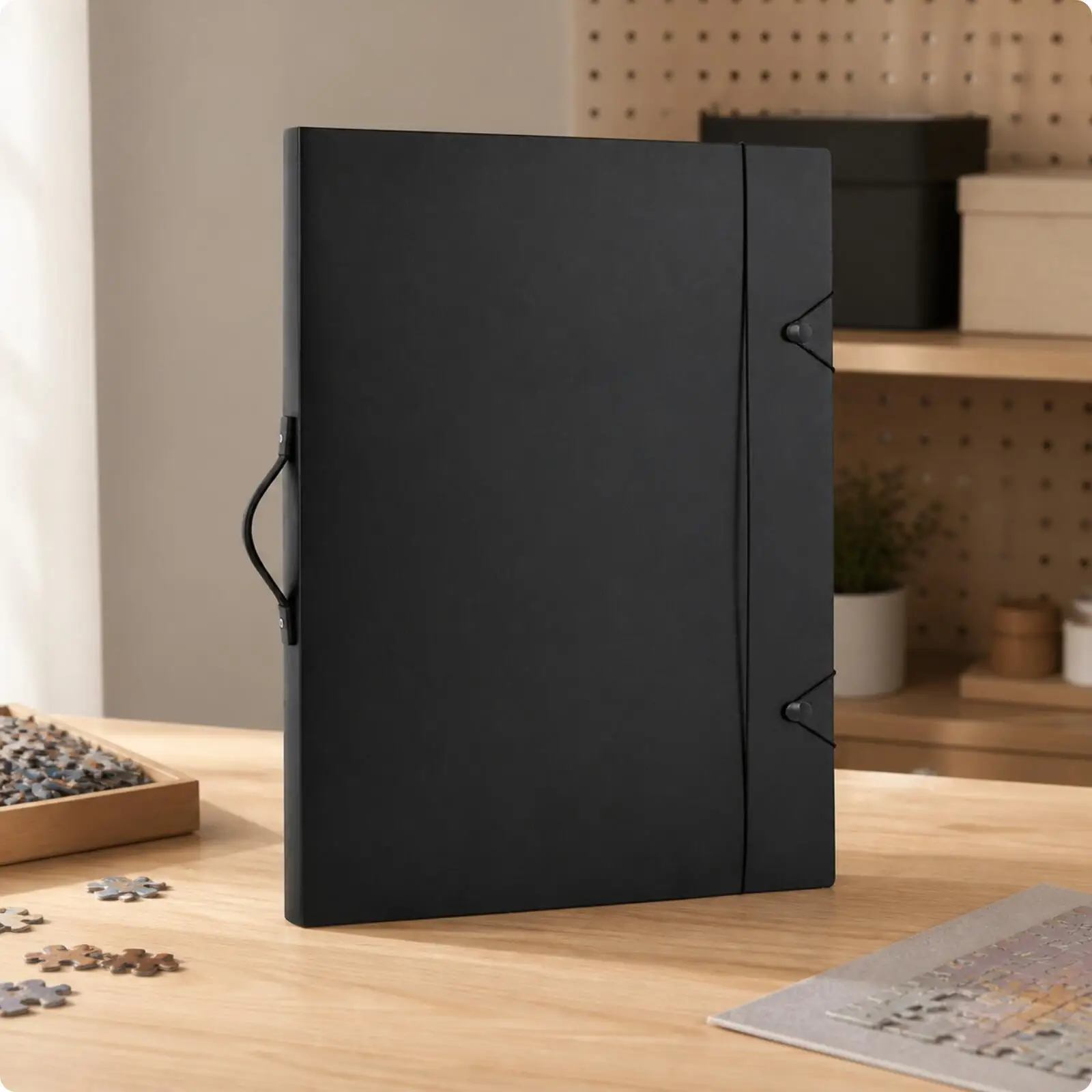 Puzzle Keeper Storage Album with Secure Flap for 1000 Piece Sets Portable Design for Artists and Hobbyists