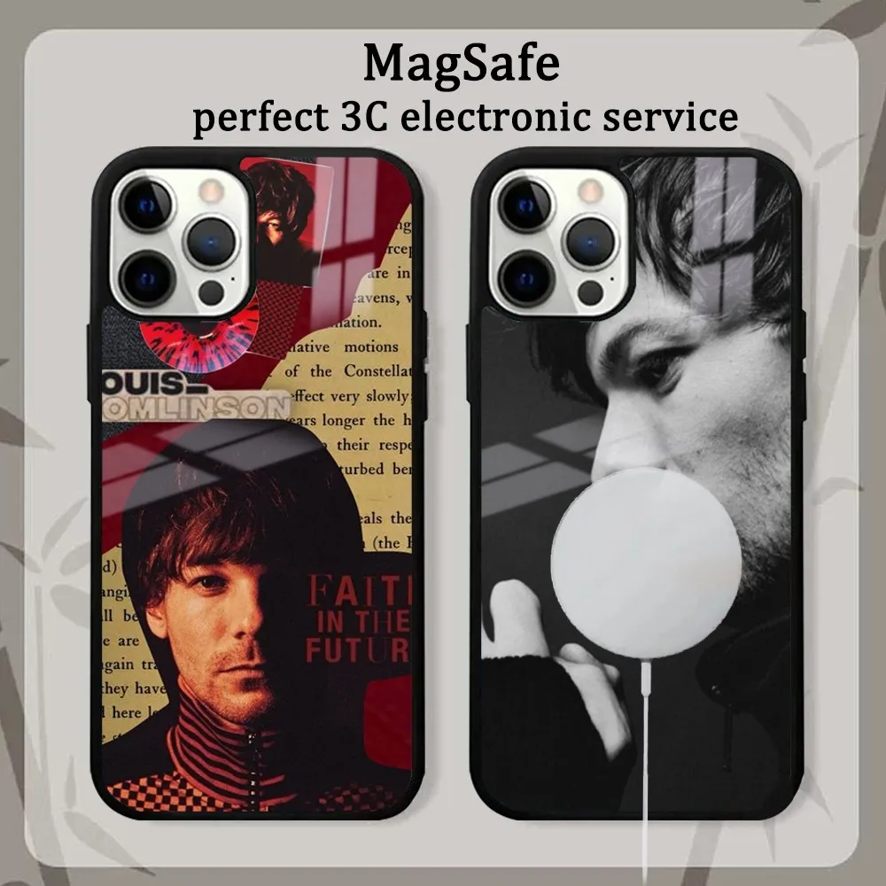 

Louis William T-Tomlinson Phone Case For iPhone16 15 14 13 12 11 Pro Max Plus Mini Mirror Magnetic Cover