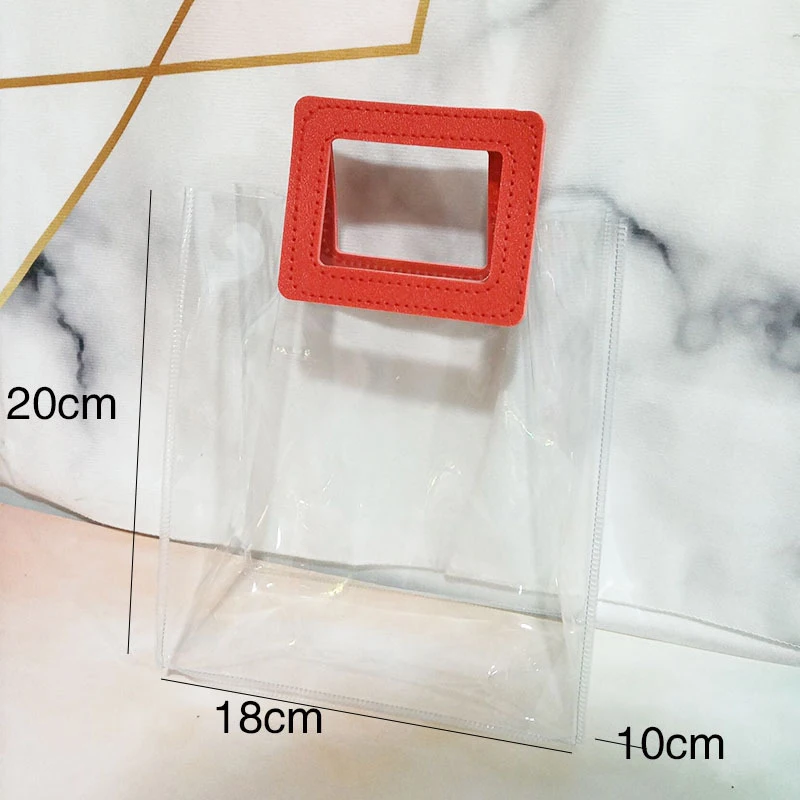 1PC przezroczysta torebka wodoodporna torba do pakowania prezentów z PVC pamiątki na przyjęcie weselne dla gości torby na prezenty na walentynki